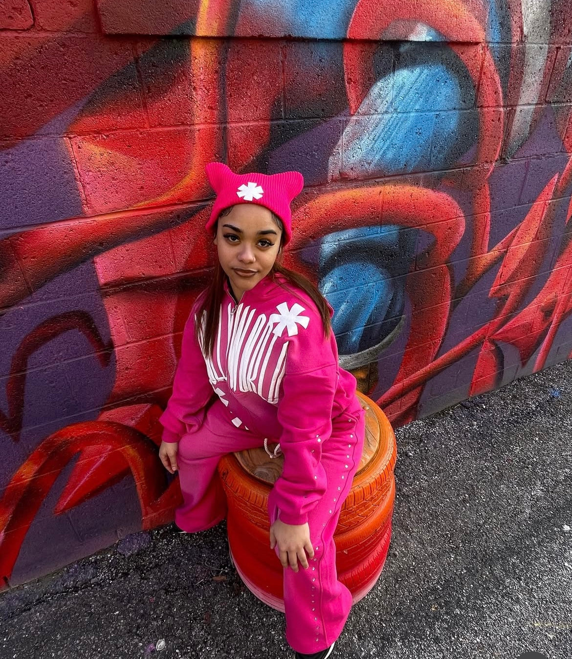 M0LLYW0RLD PINK SWEATSUIT