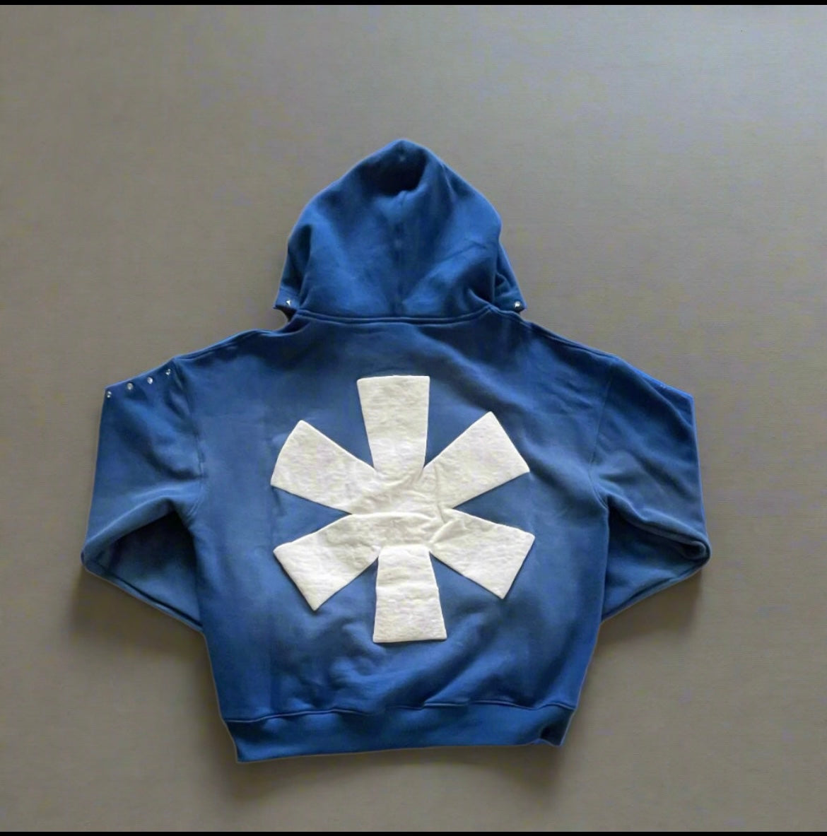 M0LLYW0RLD BLUE ZIP-UP HOODIE