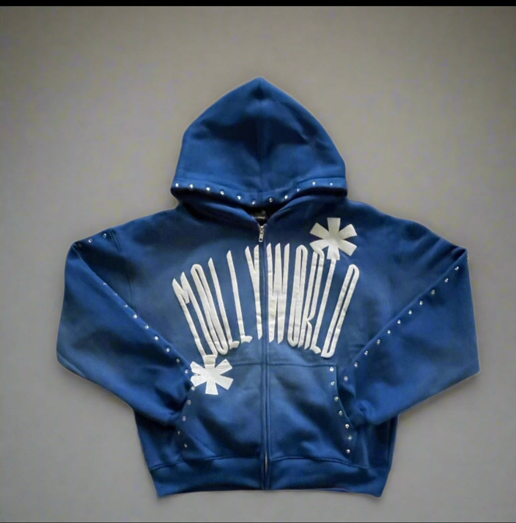 M0LLYW0RLD BLUE SWEATSUIT