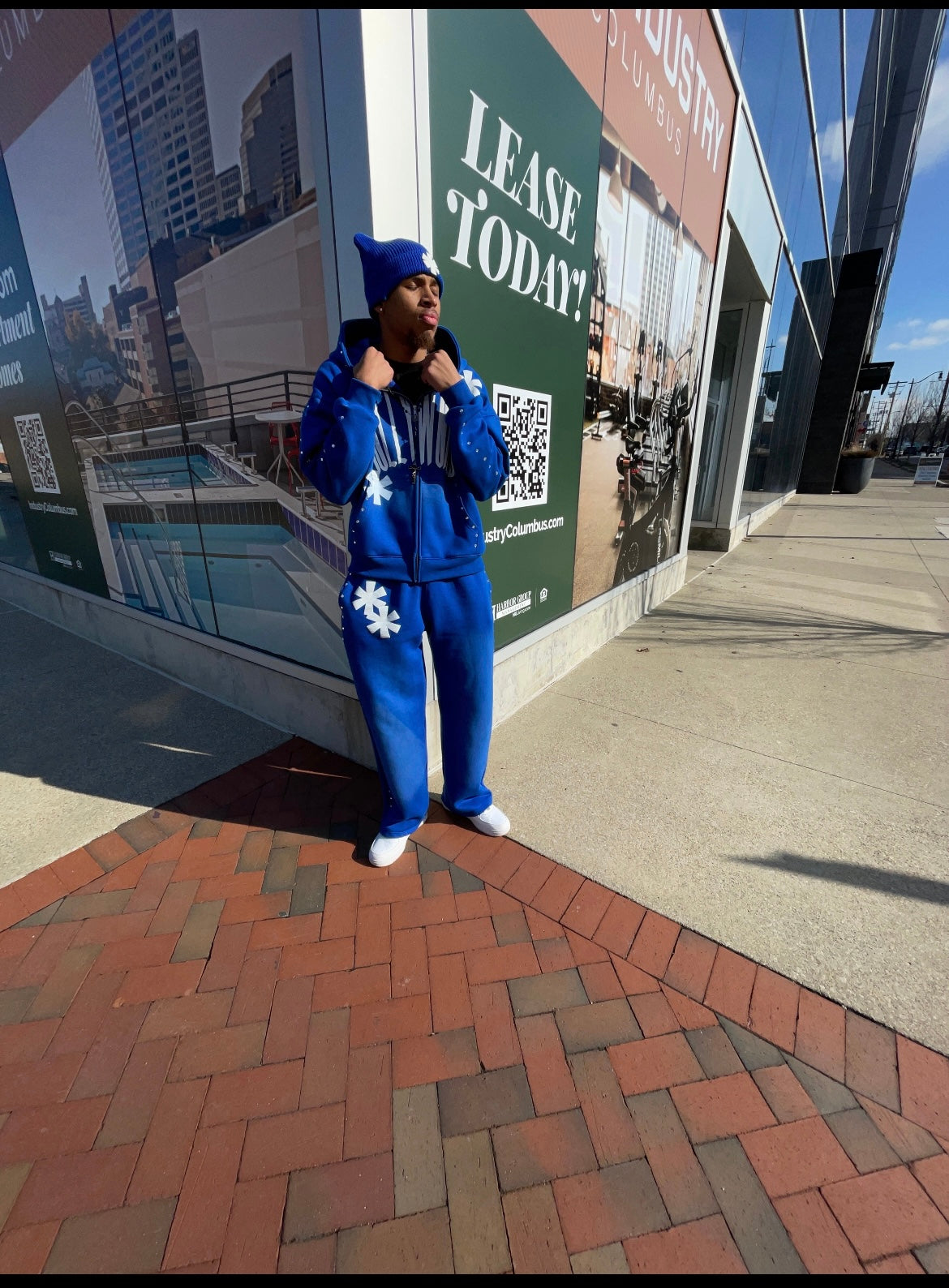 M0LLYW0RLD BLUE SWEATSUIT