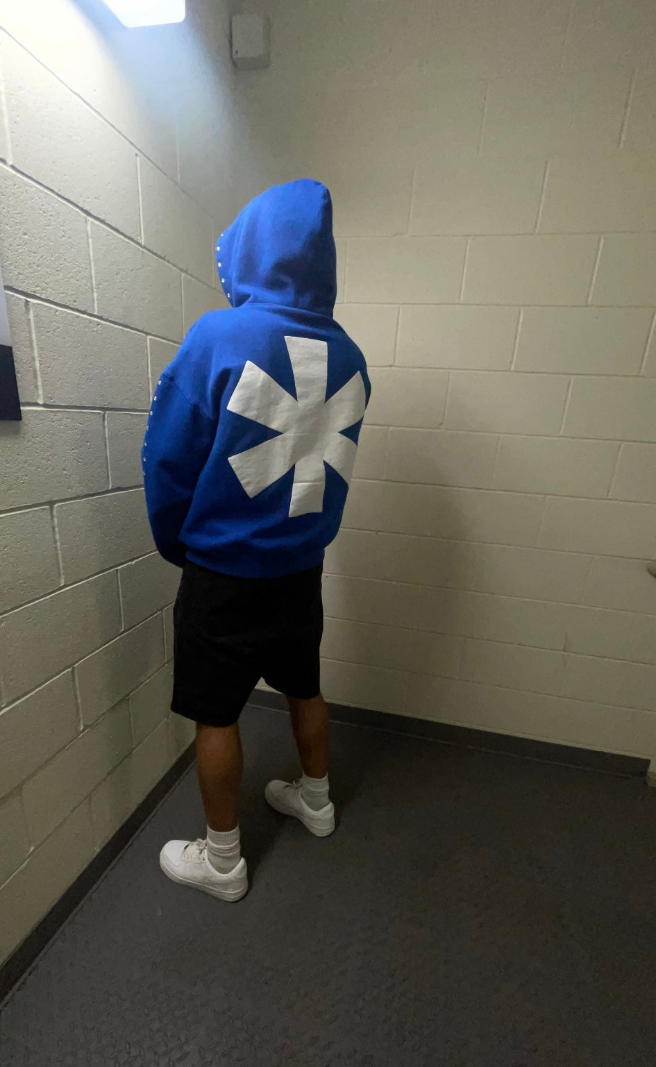 M0LLYW0RLD BLUE ZIP-UP HOODIE